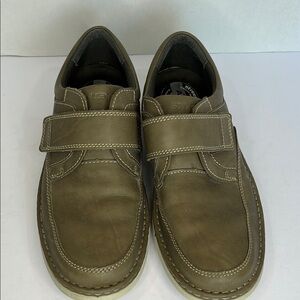 Streetcars Brown Leather Men’s  10M Velcro Shoes USED academic professional